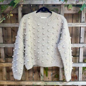Misha and Puff - Puff Popcorn Pullover Oyster Size 2